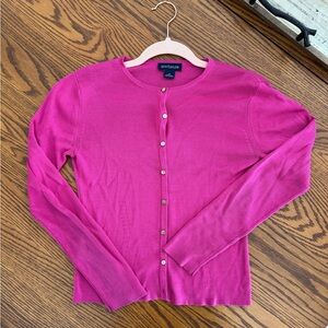 ANN TAYLOR 100% SILK CARDIGAN WOMENS SMALL